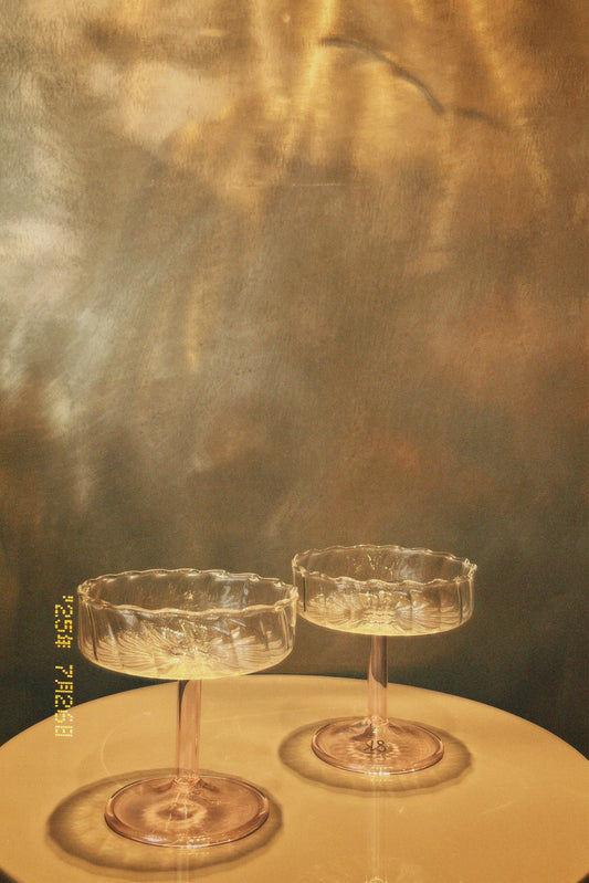 &Klevering - Coupe twirl rose lot de 2