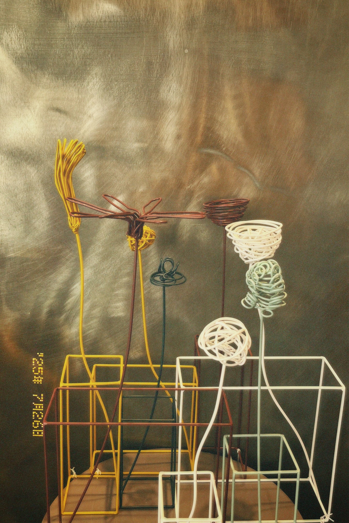 Sculpture, fleurs